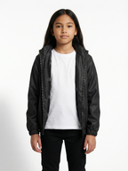Unisex Kids Waterproof Hooded Rain Jacket | Lightweight Outerwear