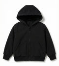 Unisex Kids Fur-Lined Hoodie Jacket – Water-Resistant Jacket