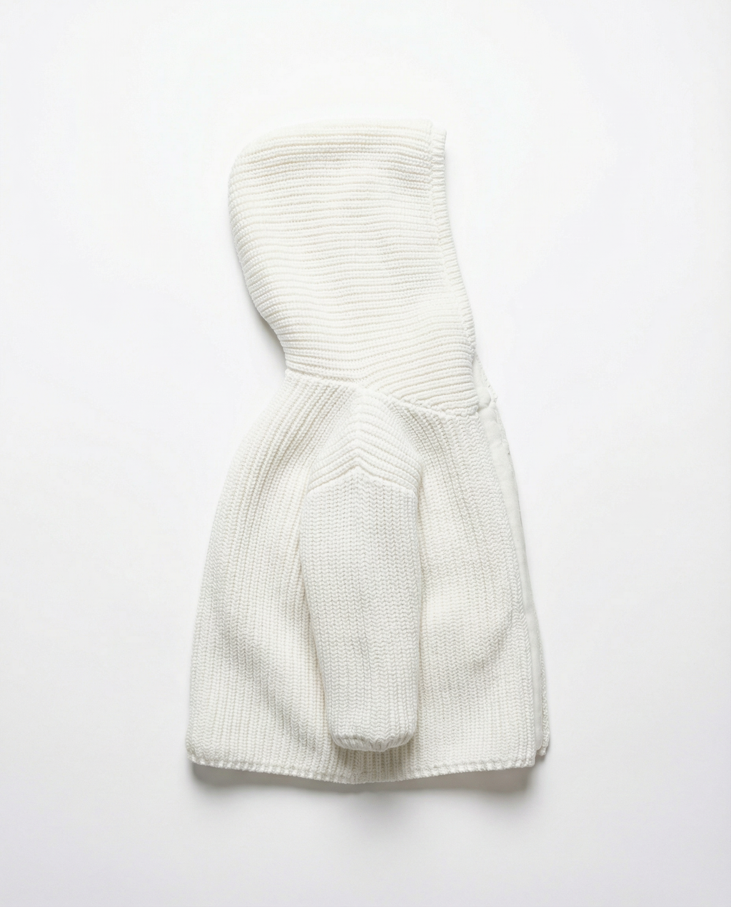 Unisex Baby Chunky Knit Hooded Jacket with Sherpa Lining