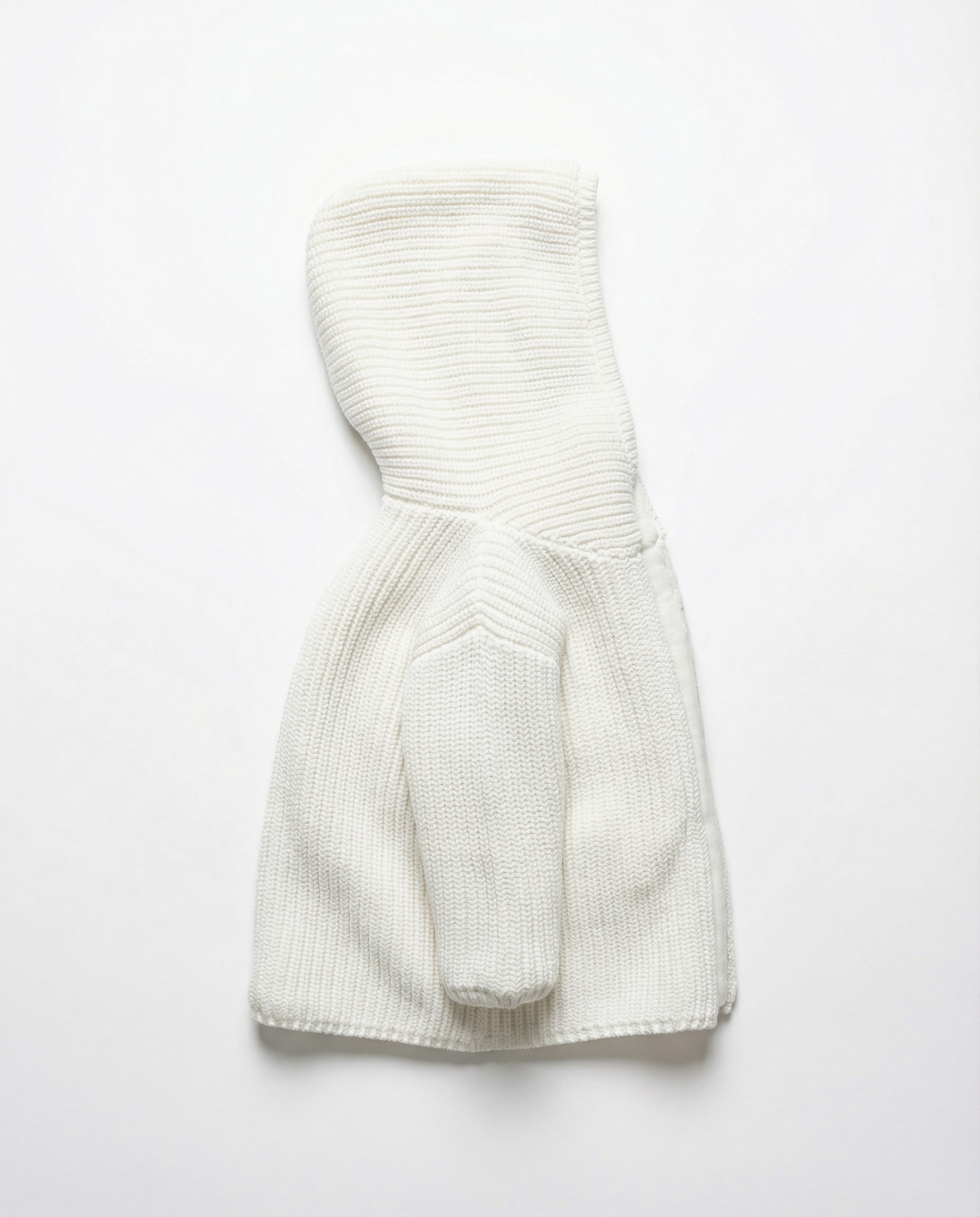 Unisex Baby Chunky Knit Hooded Jacket with Sherpa Lining