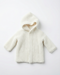 Unisex Baby Chunky Knit Hooded Jacket with Sherpa Lining