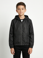 Unisex Kids Waterproof Hooded Rain Jacket | Lightweight Outerwear