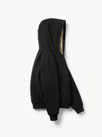 Unisex Kids Fur-Lined Hooded Jacket – Beige Faux Fur Lining | Water-Resistant Lightweight Jacket