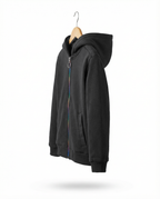 Unisex Kids Rainbow Zip Hoodie Jacket | Water resistant Lightweight