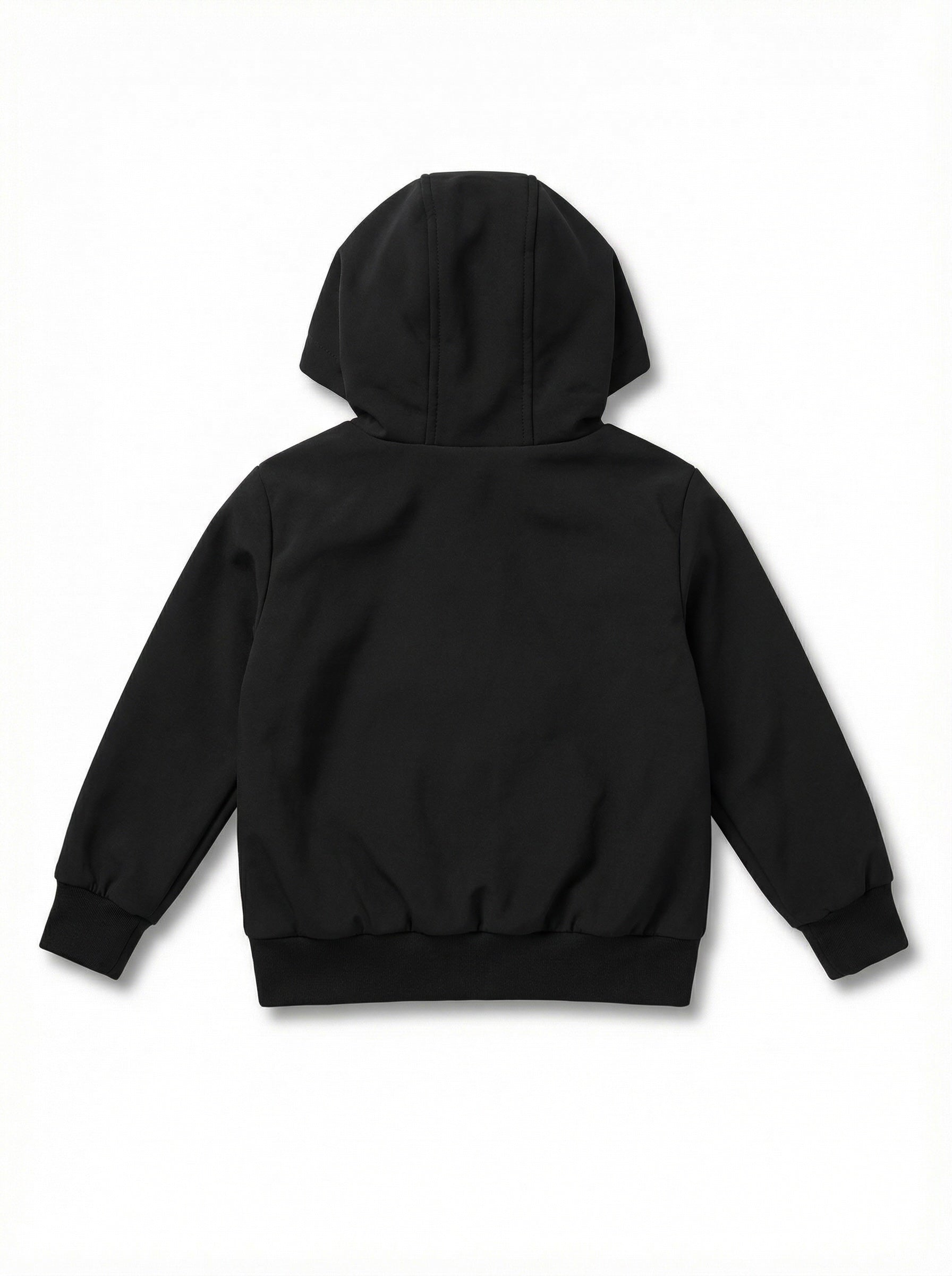 Unisex Kids Fur-Lined Hooded Jacket – Beige Faux Fur Lining | Water-Resistant Lightweight Jacket
