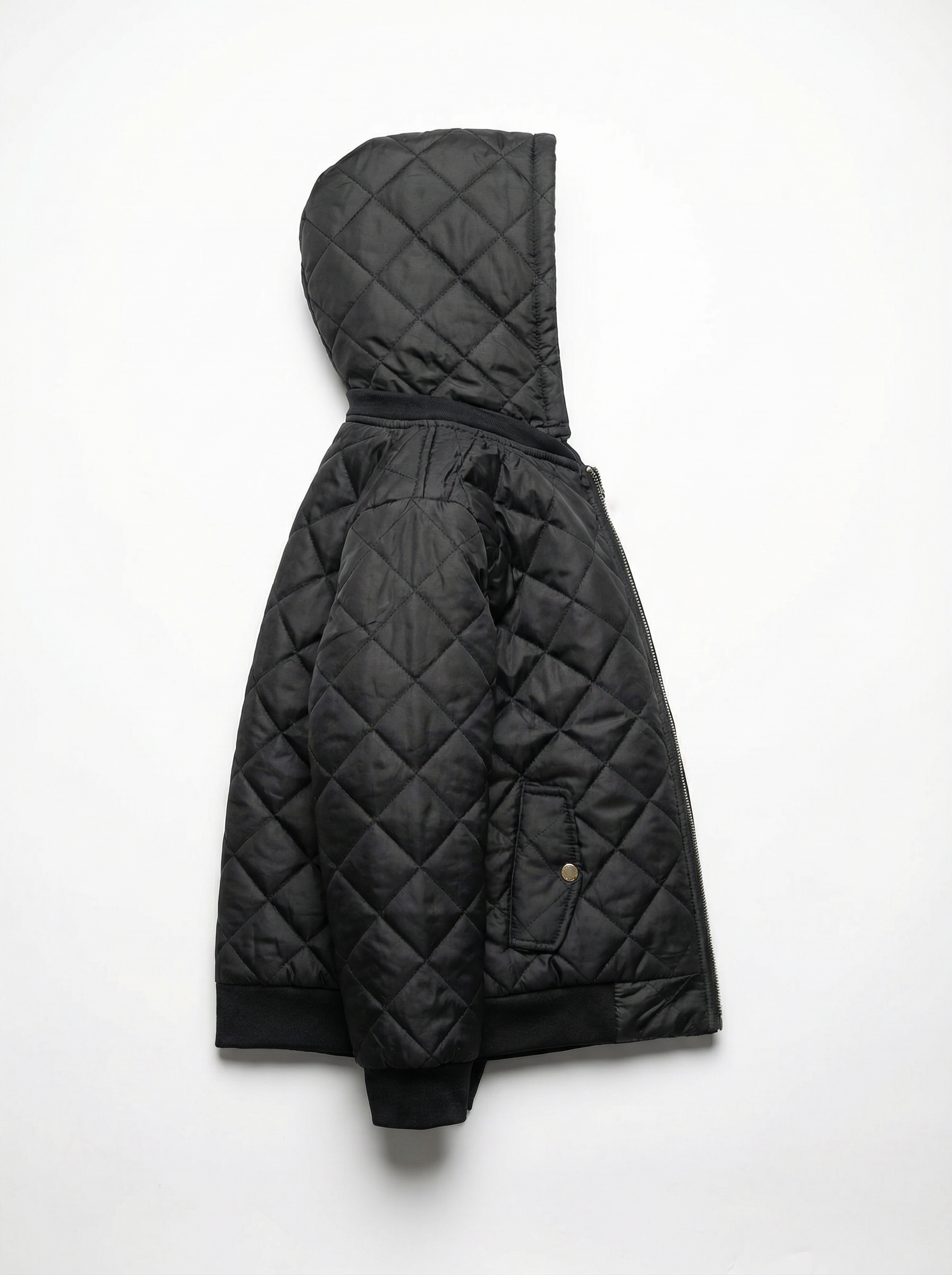 Unisex Kids Quilted Jacket with Removable Hood | Lightweight Warm Outerwear