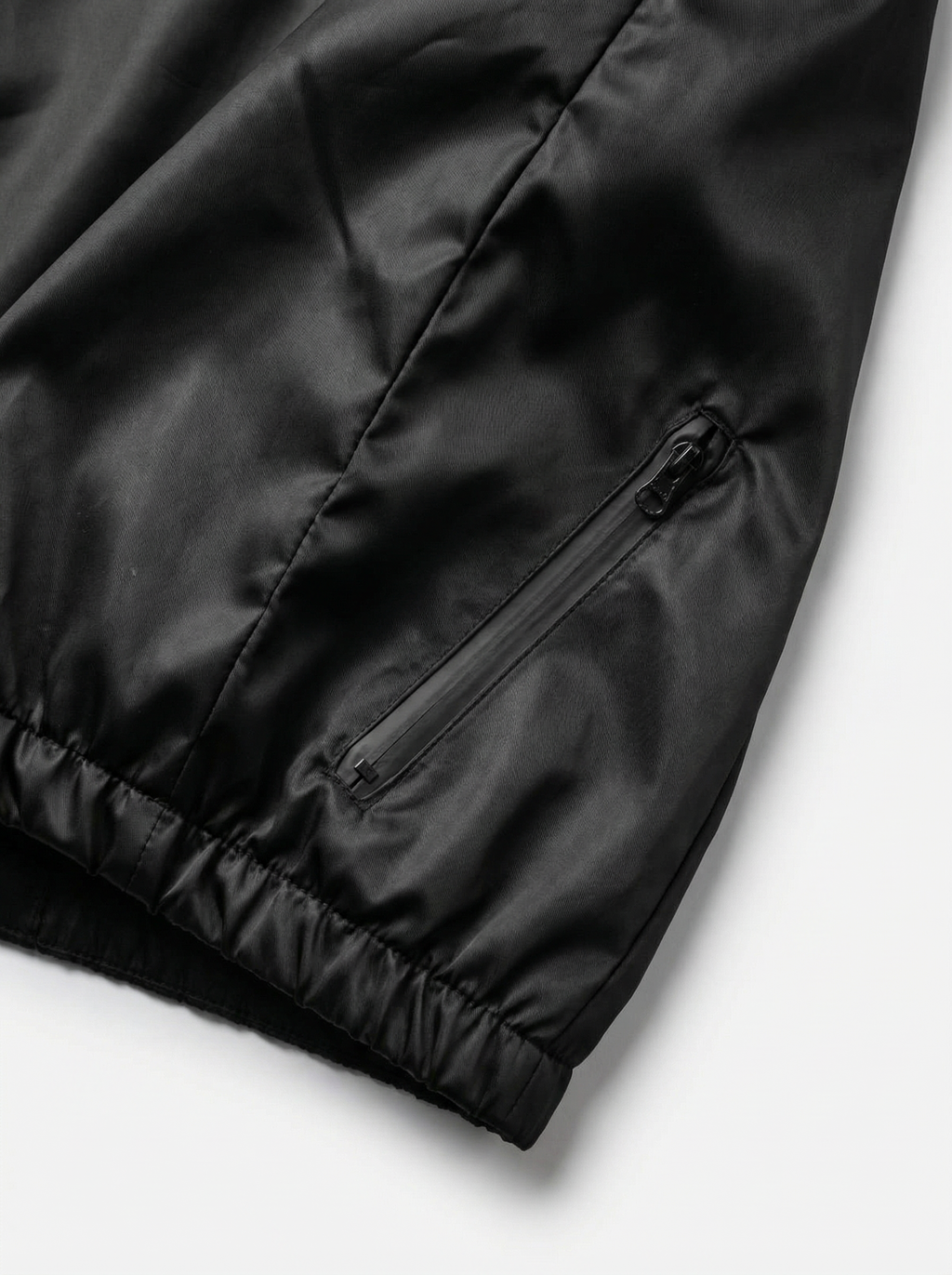 Unisex Kids Waterproof Hooded Rain Jacket – Solid Black