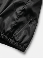 Unisex Kids Waterproof Hooded Rain Jacket – Solid Black