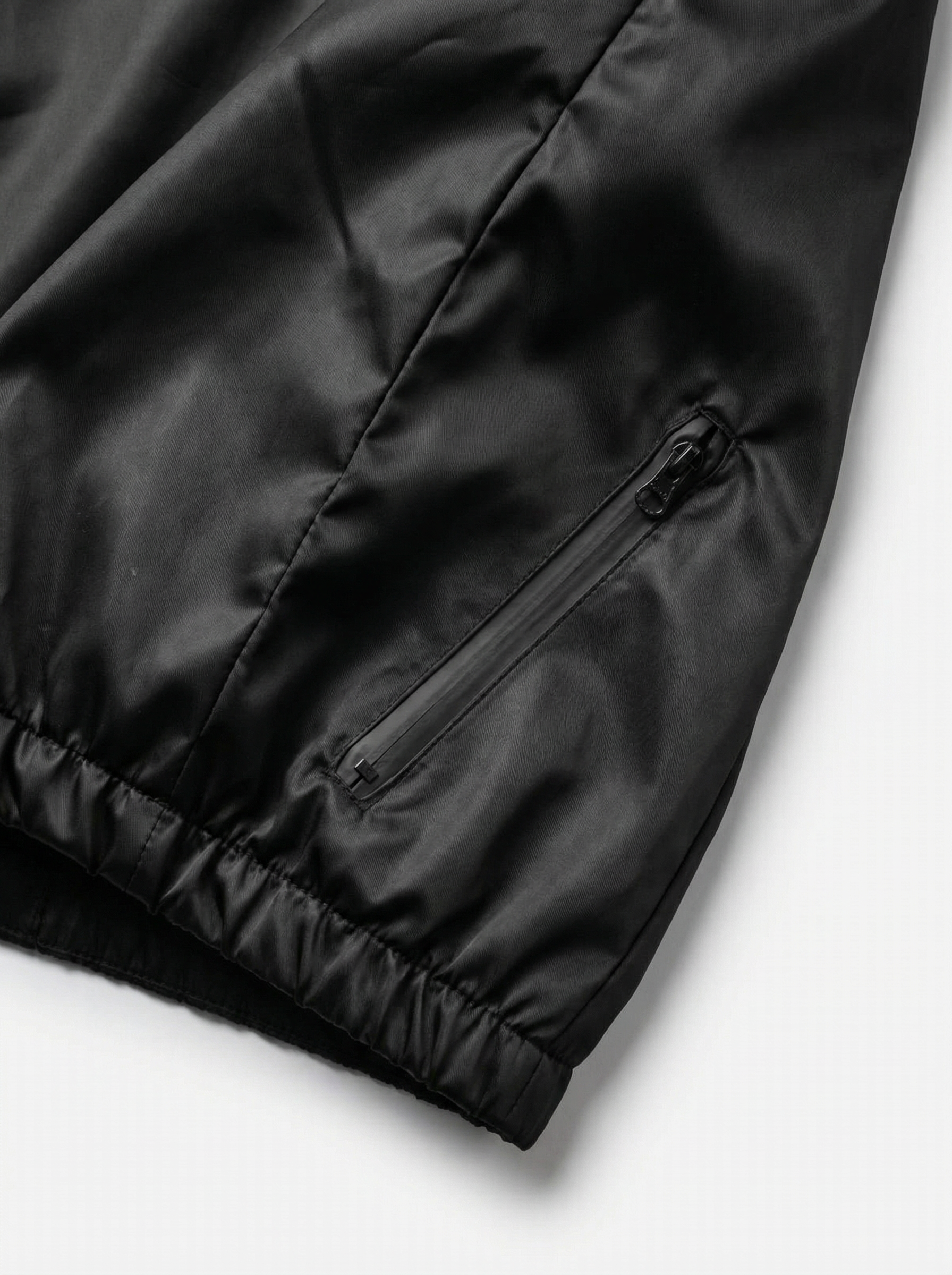 Unisex Kids Waterproof Hooded Rain Jacket – Solid Black